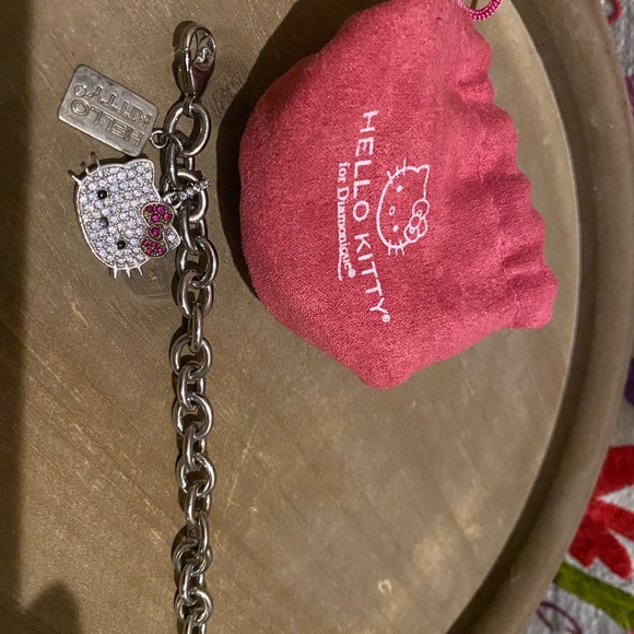 Hello kitty pave diamonique bracelet - Picture 2 of 3